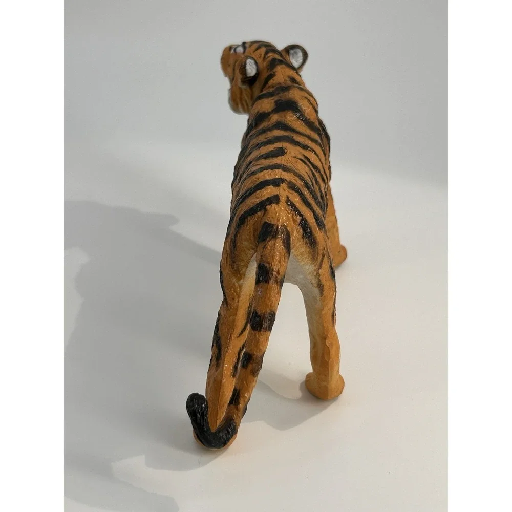 Vintage‎ AAA Painted Bengal Tiger Big Cat Figure Rubber Collectible Toy Animal